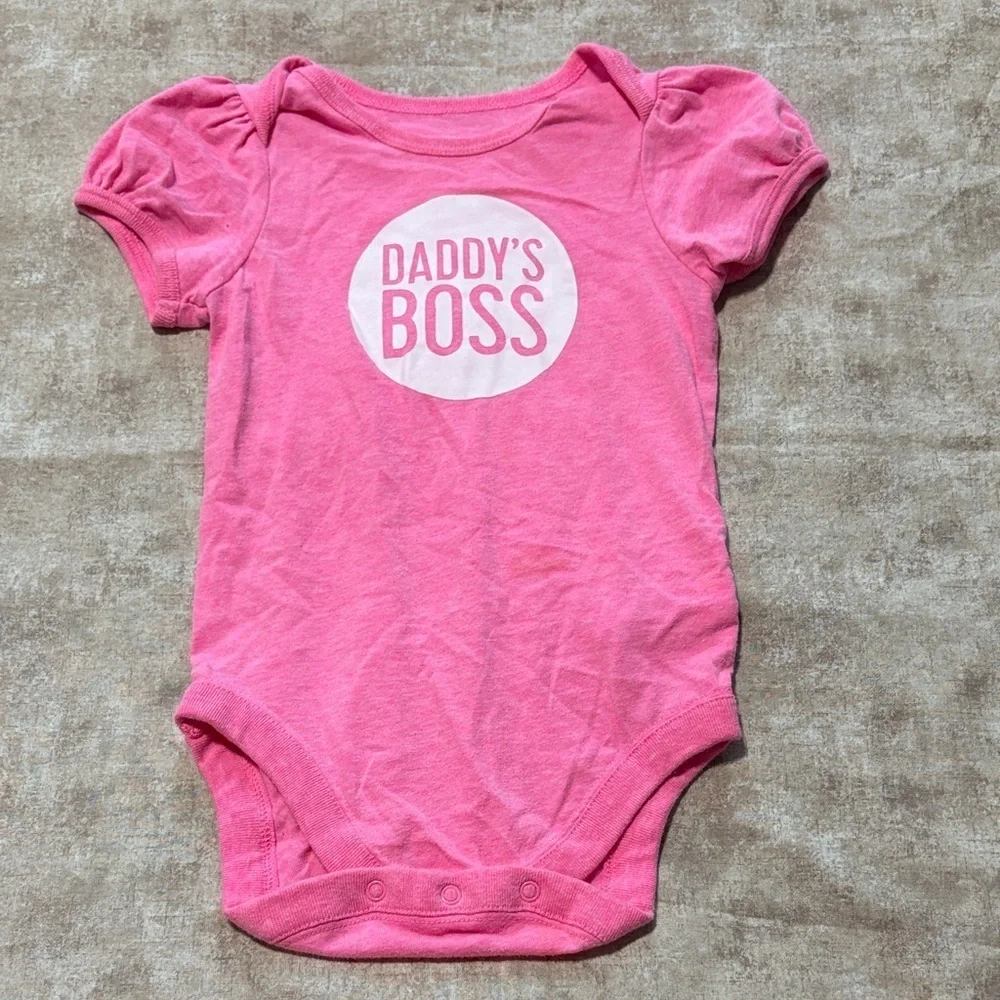 The Children's Place Pink Bodysuit - Daddy's Boss